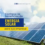 Pack para energia solar com 30 artes editáveis no canva