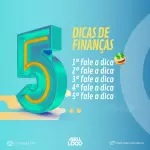 Pack para financeiro com 52 artes editáveis no canva