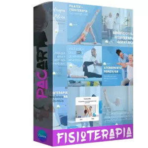 Pacote de 25 Artes Editáveis no Canva para Anúncios de Fisioterapia