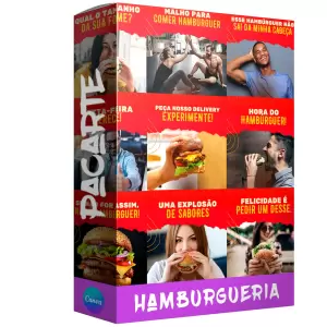Pack para hamburgueria Com 200 artes editáveis no canva