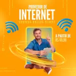 Pack para provedor de internet com 20 artes editáveis no canva
