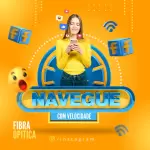 Pack para provedor de internet com 20 artes editáveis no canva