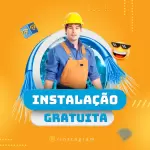 Pack para provedor de internet com 20 artes editáveis no canva