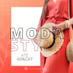 Pack para loja de roupas com 80 artes editáveis no canva