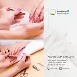 Pacote de 25 Artes Editáveis no Canva para Anúncios de Manicure