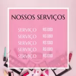 Pacote de 24 Artes Editáveis no Canva para Anúncios de Maquiagem