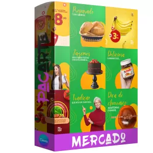 Pack para supermercado com 250 artes editáveis no canva