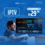 Pack para Mídias Sociais - IPTV com 50 artes editáveis no canva