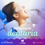 Pacote de 30 Artes Editáveis no Canva para Anúncios de Serviços Odontológicos