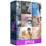 Pack para òticas com 246 artes editáveis no canva