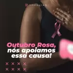 Pack para outubro rosa com 31 artes editáveis no canva