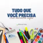 Pacote de 25 Artes Editáveis no Canva para Anúncios de Papelaria