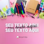 Pacote de 25 Artes Editáveis no Canva para Anúncios de Papelaria