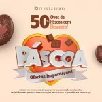 Pack para páscoa com 40 artes editáveis no canva