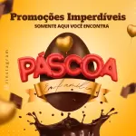Pack para páscoa com 40 artes editáveis no canva