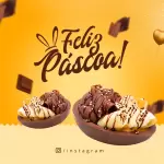 Pack para páscoa com 40 artes editáveis no canva