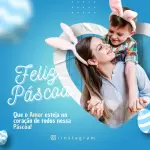 Pack para páscoa com 40 artes editáveis no canva