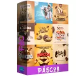 Pack para páscoa com 40 artes editáveis no canva
