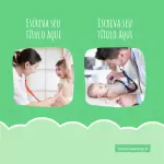 Pacote 10 Artes Editáveis no Canva Para Hospital Pediátrico
