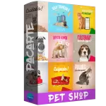 Pacote de 55 Artes Editáveis no Canva para Pet Shop