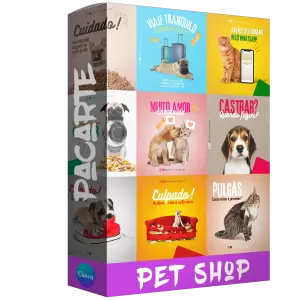 Pacote de 55 Artes Editáveis no Canva para Pet Shop
