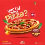 Pack para pizzaria com 267 artes editáveis no canva