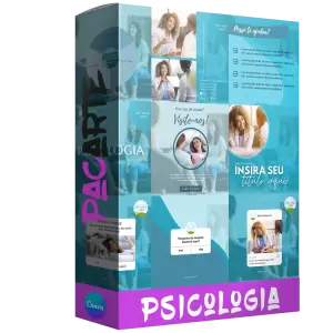 Pacote de 25 Artes Editáveis no Canva para Anúncios de Psicologia
