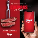 Pacote de 24 Artes Editáveis no Canva para Anúncios de Restaurantes