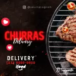 Pacote de 24 Artes Editáveis no Canva para Anúncios de Restaurantes