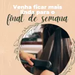 Conjunto de 100 Artes Editáveis no Canva para Salão de Beleza