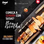 Pack para Sushi com 280 artes editáveis no canva