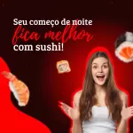 Pack para Sushi com 280 artes editáveis no canva