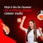 Pack para Sushi com 280 artes editáveis no canva