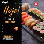 Pack para Sushi com 280 artes editáveis no canva