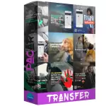 Pack para transfer com 30 artes editáveis no canva